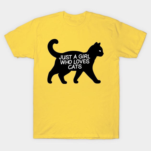 Just a girl who loves cats T-Shirt by sinluz